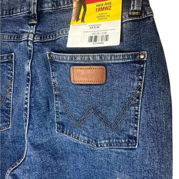 NEW Wrangler Women’s Cowboy Cut High Rise Jeans – Size 3/4 x 34 - Picture 3 of 7